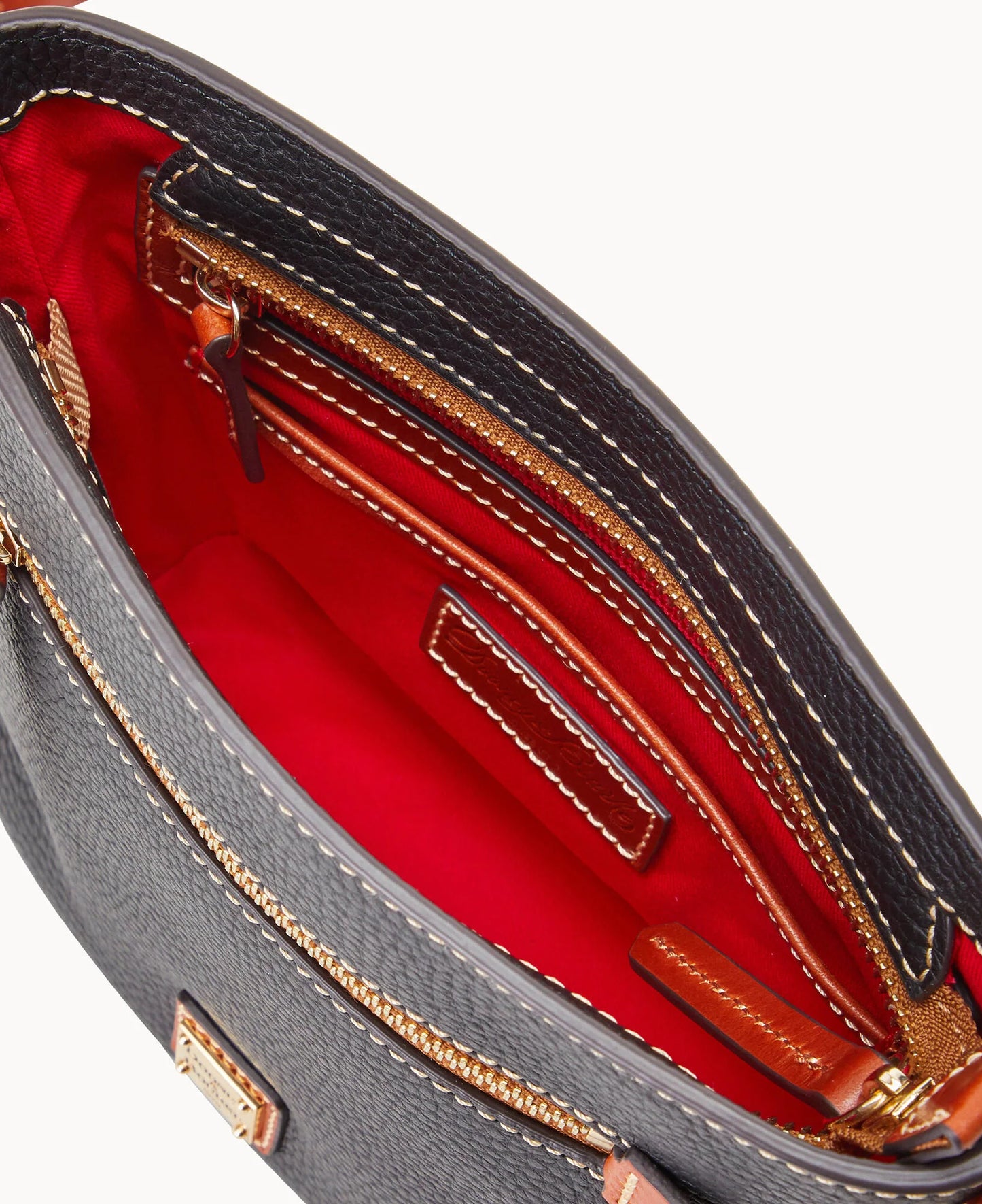 Pebble Grain Small Zip Crossbody