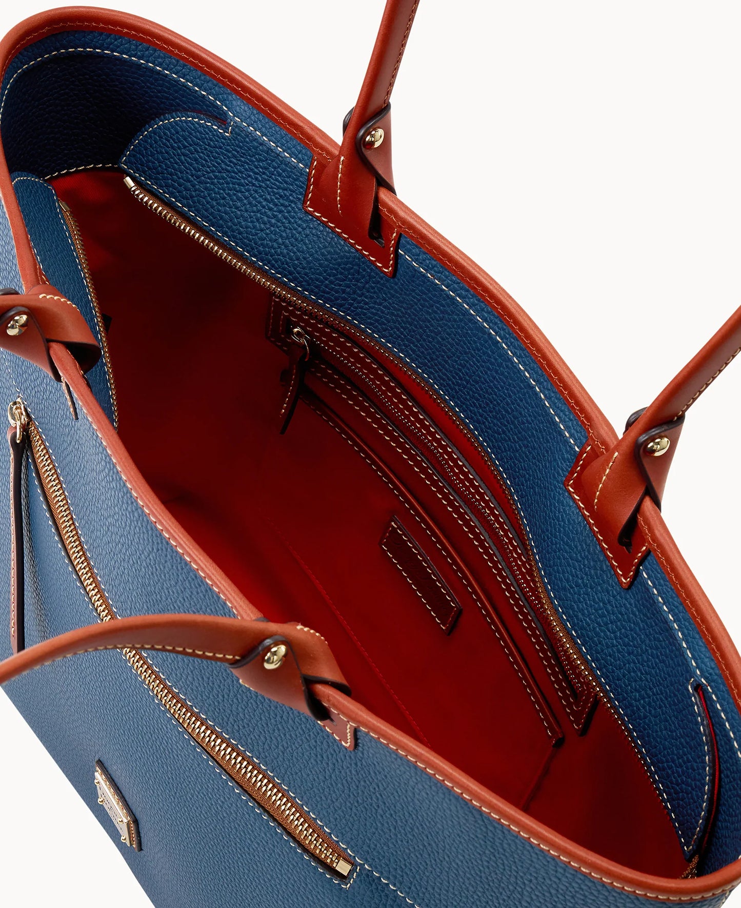 Pebble Grain Large Zip Tote