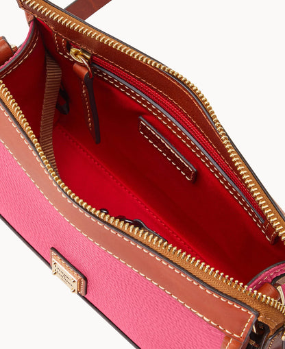 Pebble Grain Zip Crossbody