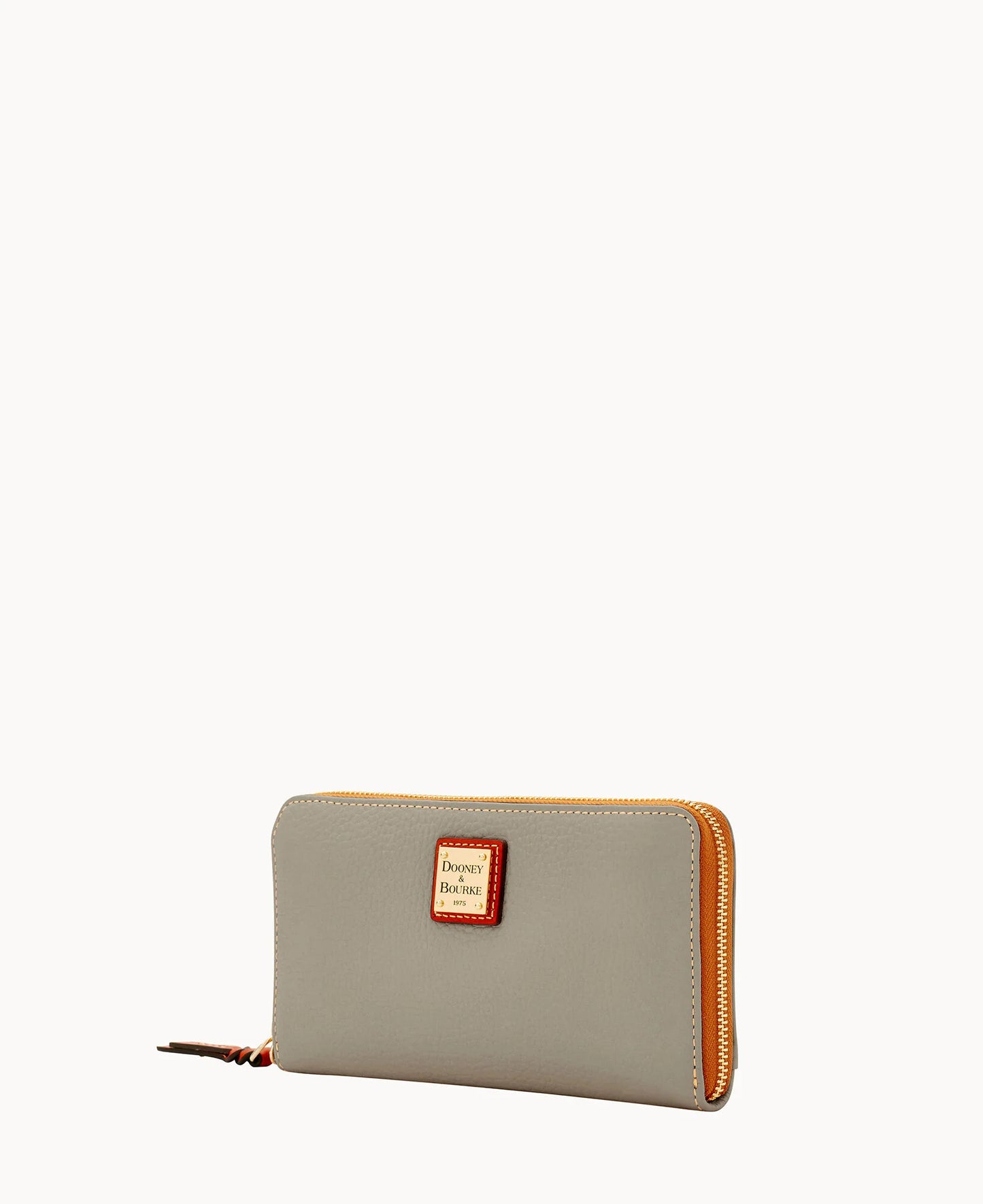 Pebble Grain Large Zip Around Wristlet
