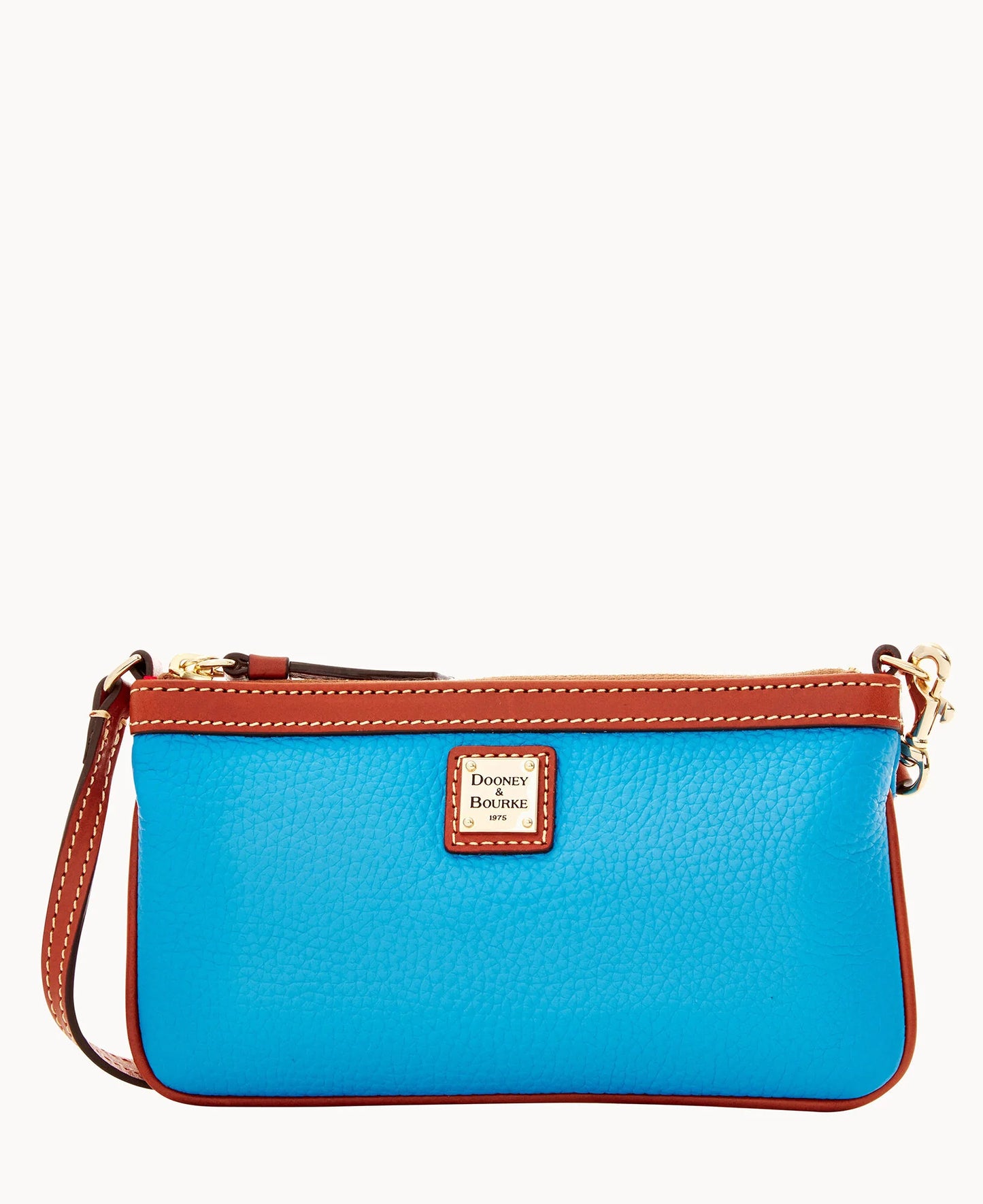 Pebble Grain Large Slim Wristlet
