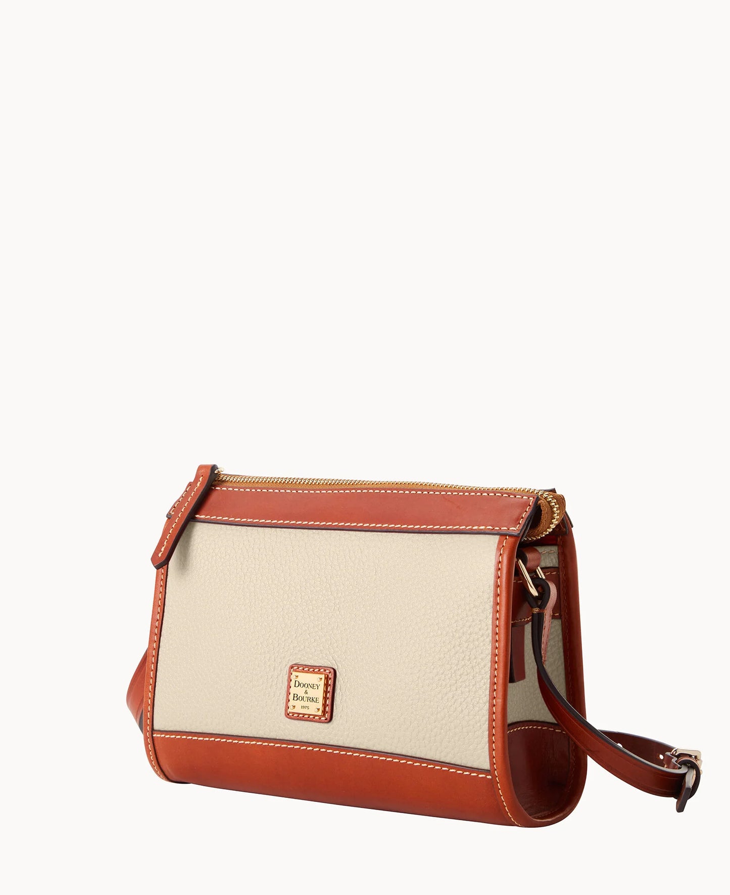 Pebble Grain Zip Crossbody