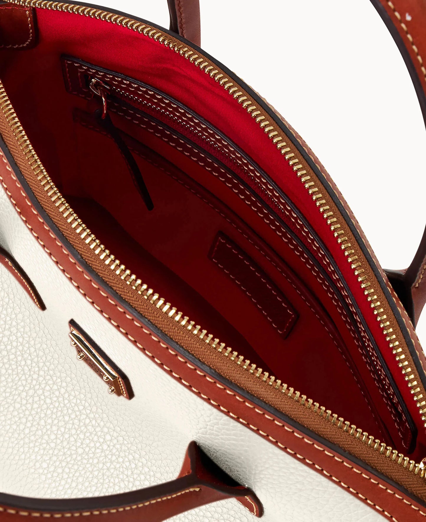 Pebble Grain Domed Satchel