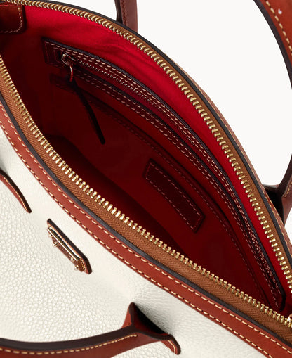 Pebble Grain Domed Satchel