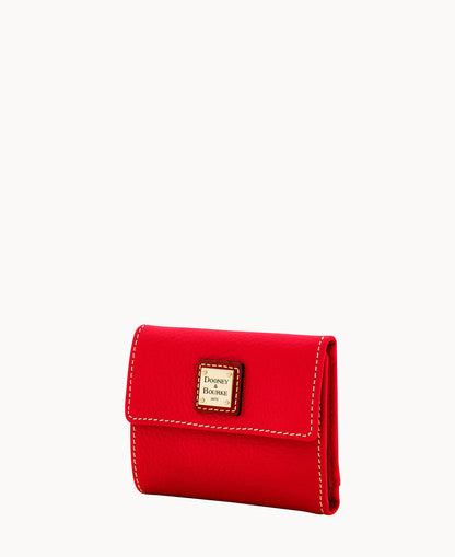 Pebble Grain Small Flap Wallet
