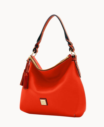 Pebble Grain Twist Strap Hobo