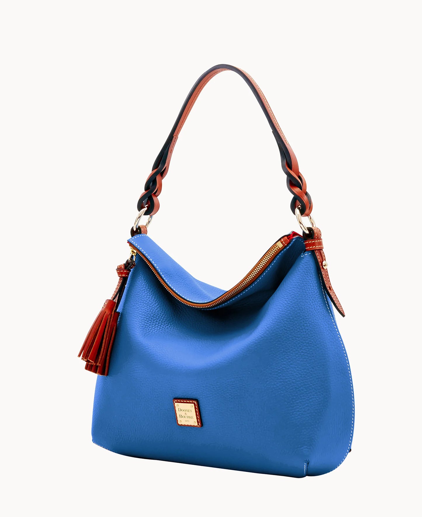 Pebble Grain Twist Strap Hobo