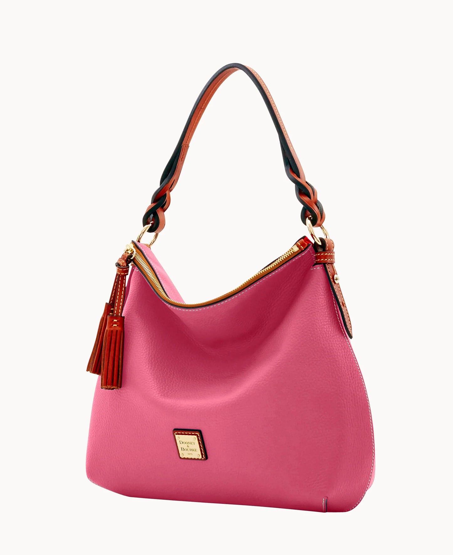 Pebble Grain Twist Strap Hobo