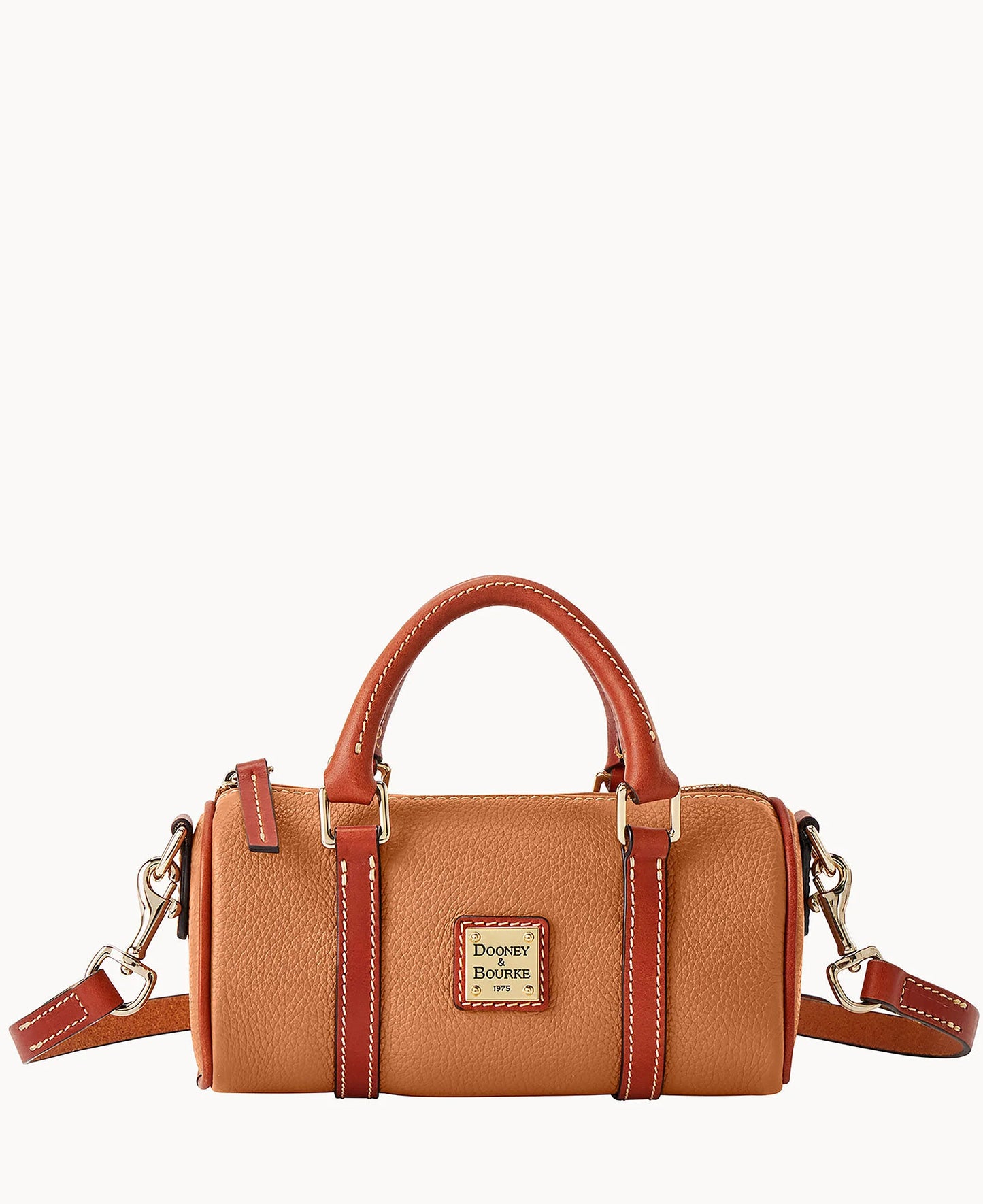 Pebble Grain Crossbody Barrel Satchel 20
