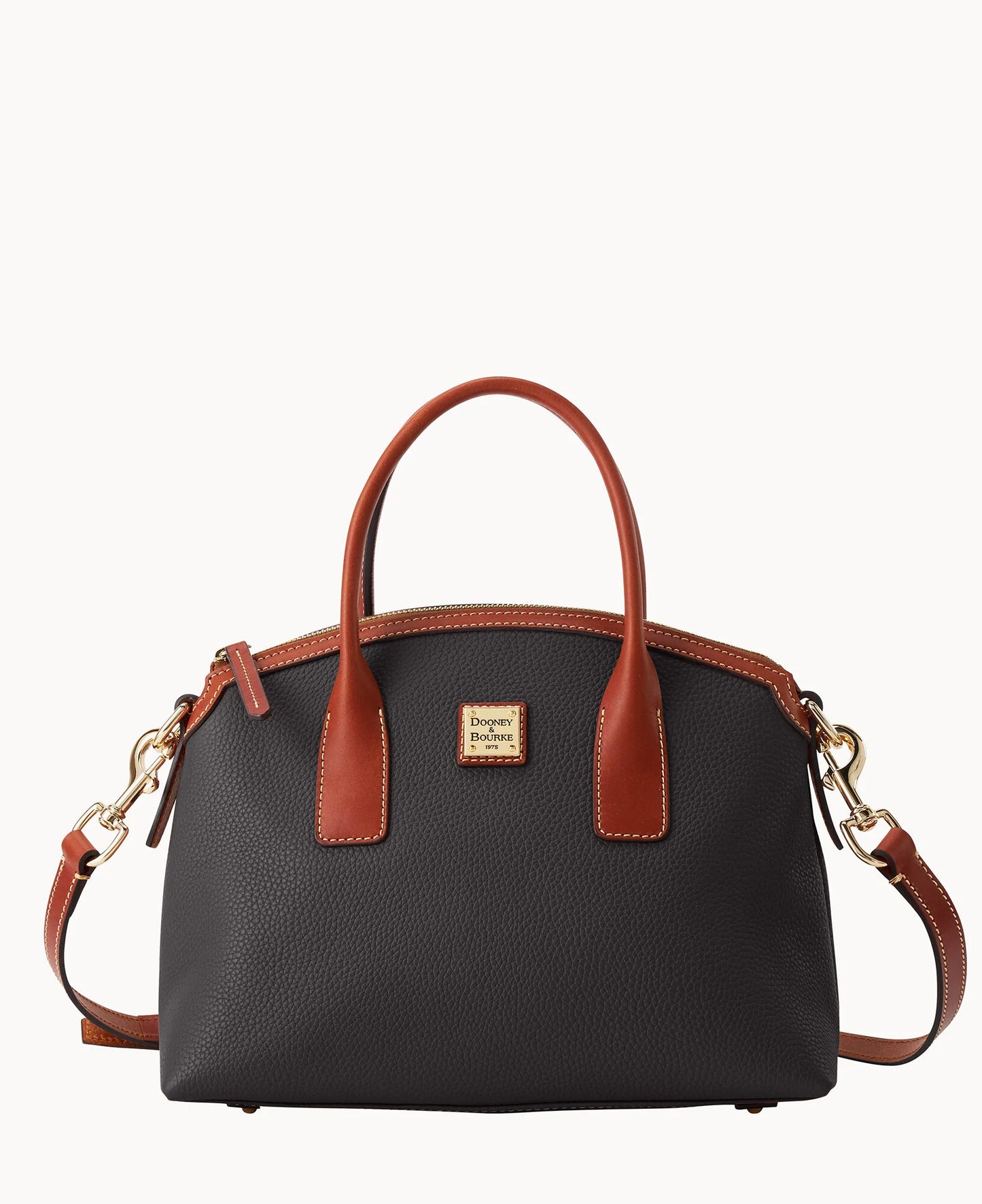Pebble Grain Domed Satchel
