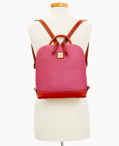 Pebble Grain Zip Pod Backpack