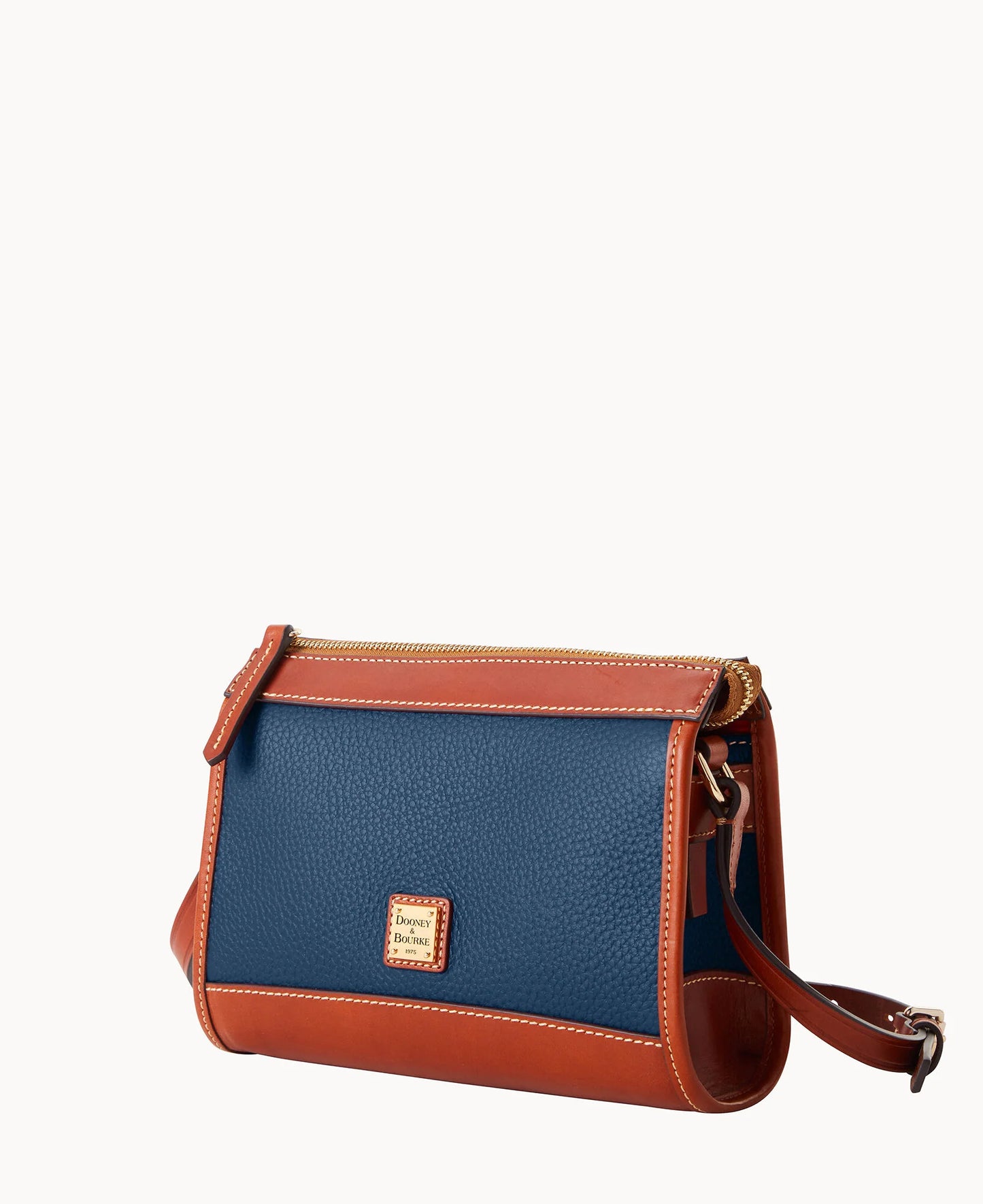 Pebble Grain Zip Crossbody