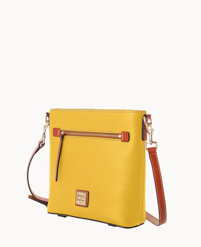 Pebble Grain Zip Crossbody