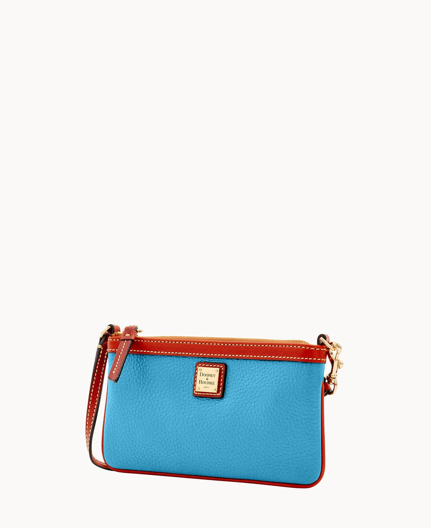 Pebble Grain Large Slim Wristlet
