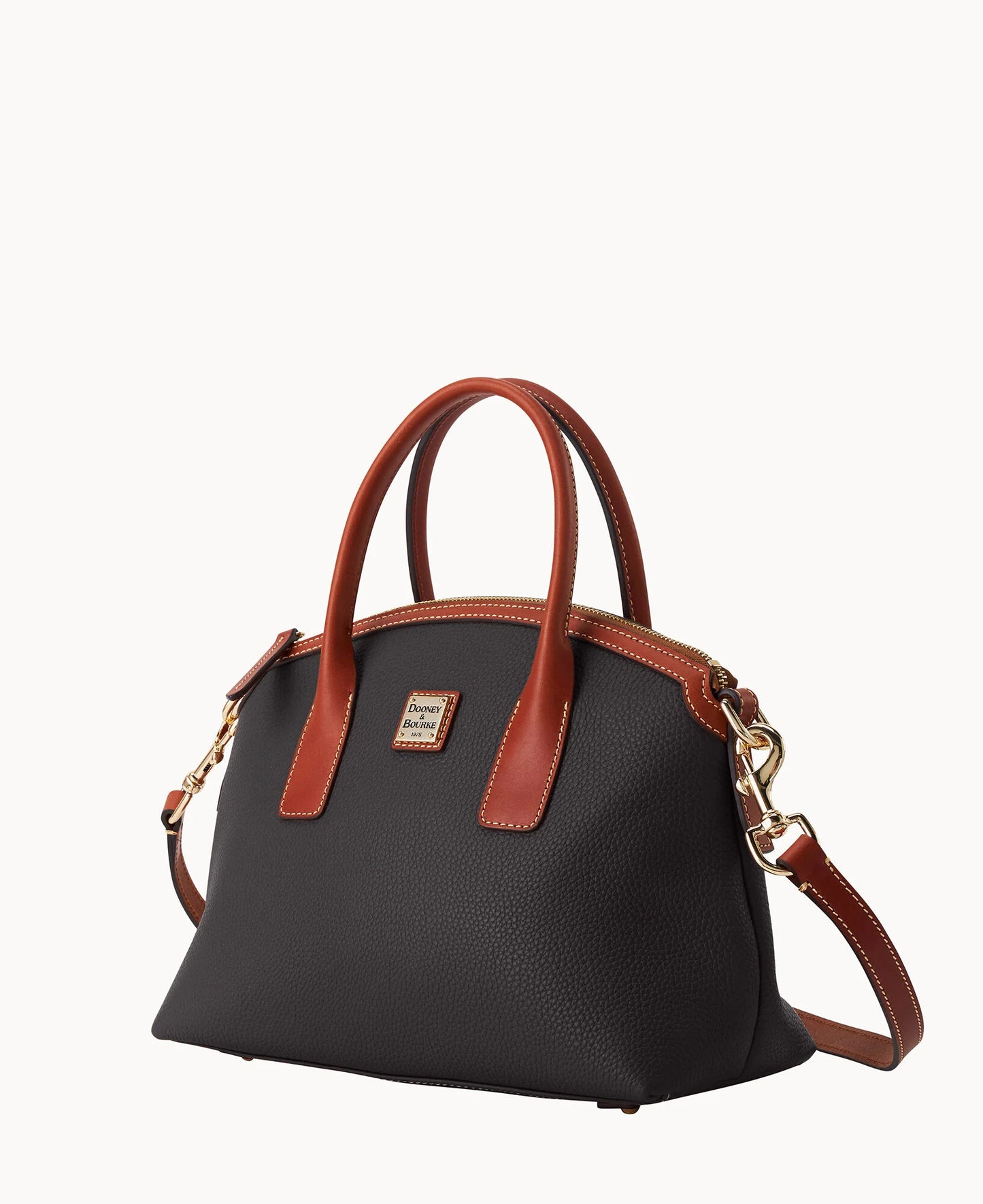 Pebble Grain Domed Satchel
