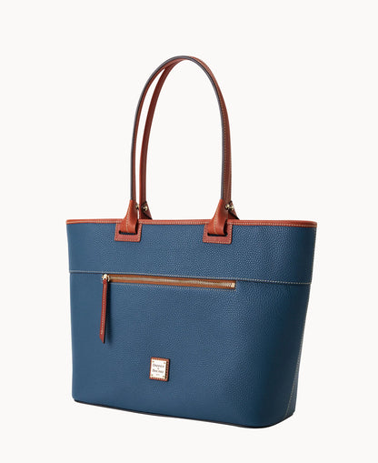 Pebble Grain Large Zip Tote