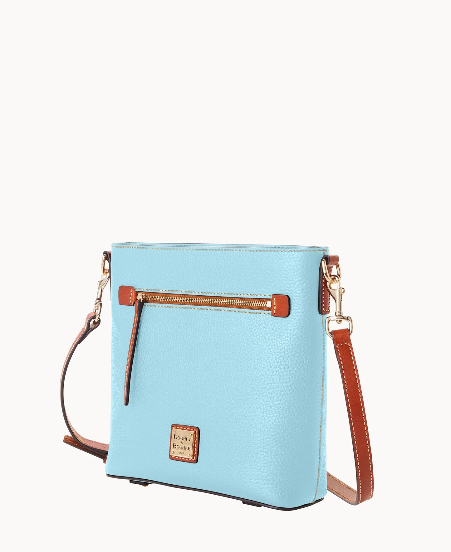 Pebble Grain Zip Crossbody