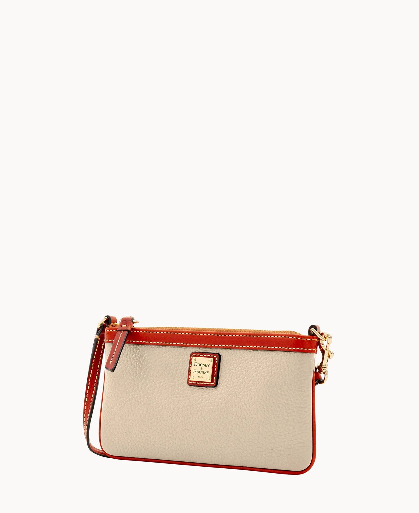 Pebble Grain Large Slim Wristlet