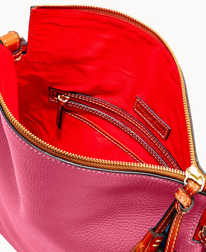 Pebble Grain Twist Strap Hobo