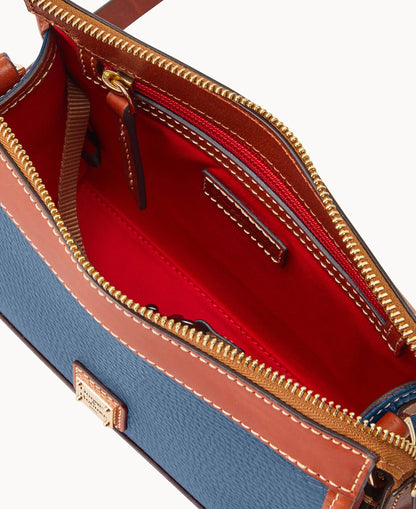Pebble Grain Zip Crossbody