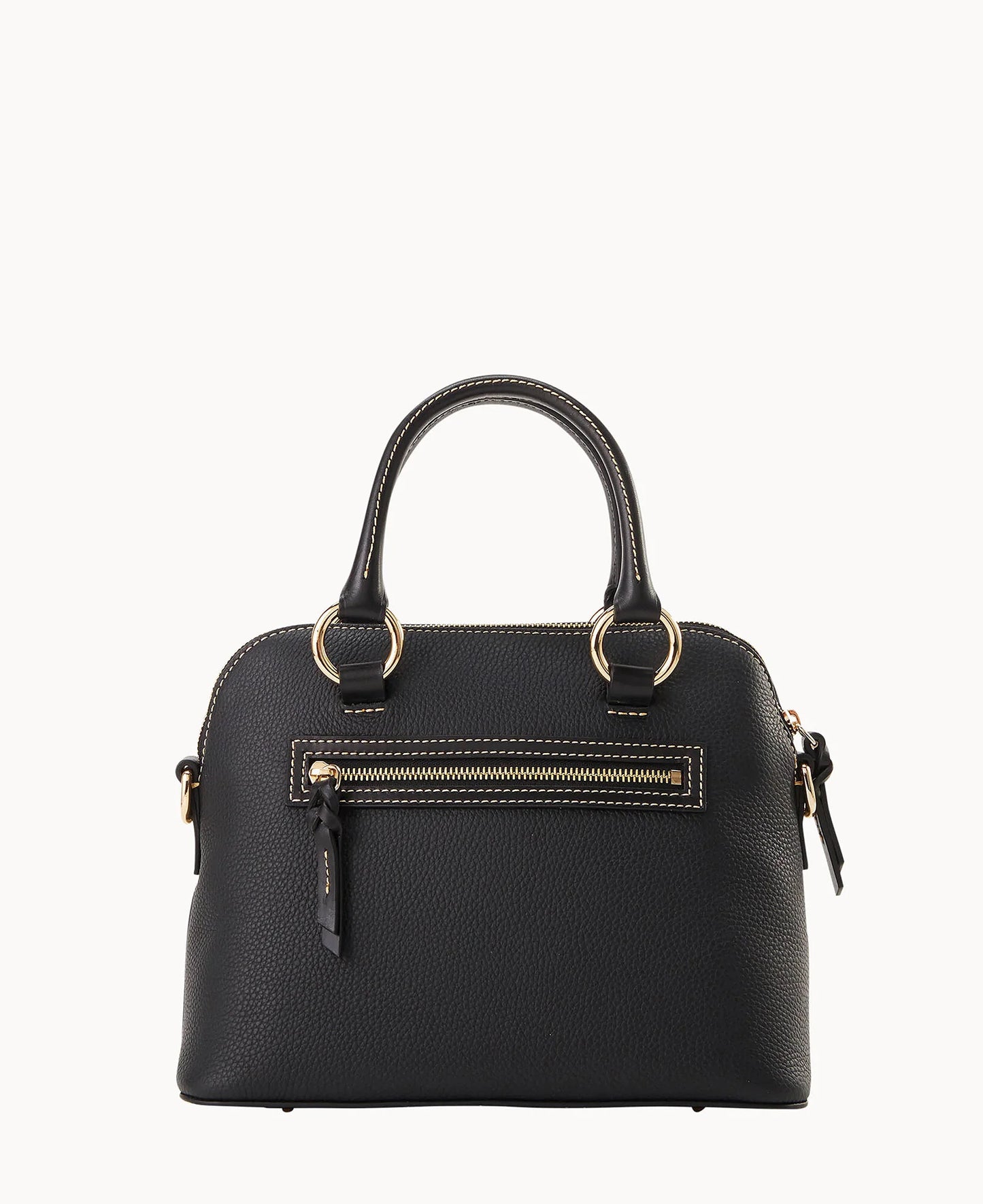 Pebble Grain Domed Satchel