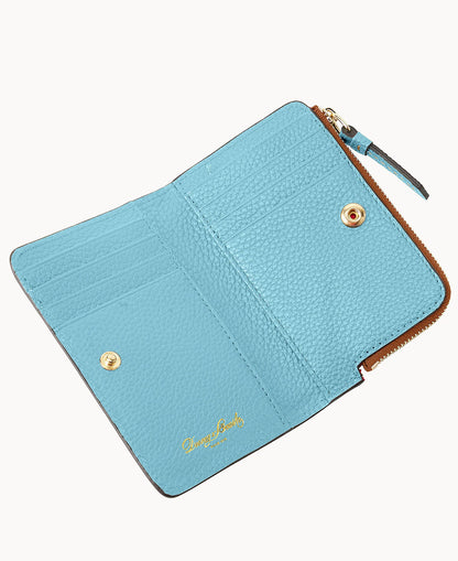 Pebble Grain Zip Credit Card Wallet 14