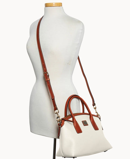 Pebble Grain Domed Satchel