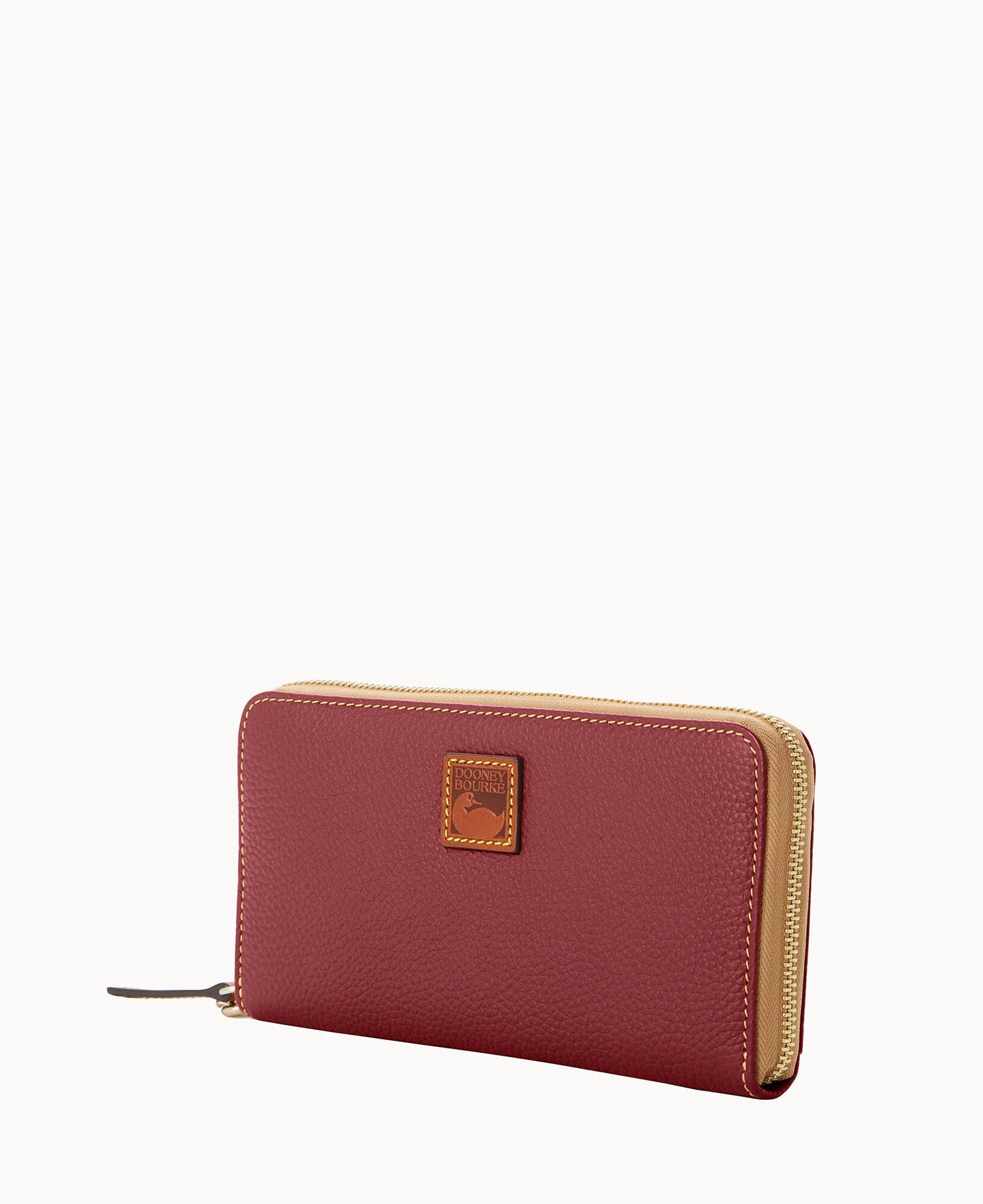Pebble Grain Large Zip Around Wristlet