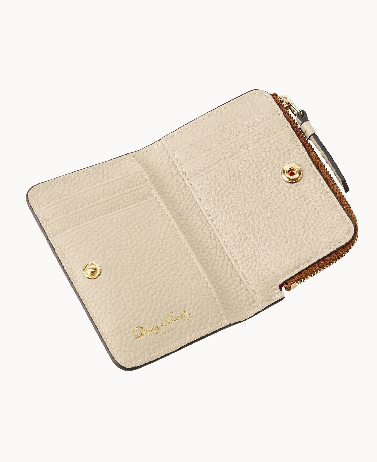 Pebble Grain Zip Credit Card Wallet 12