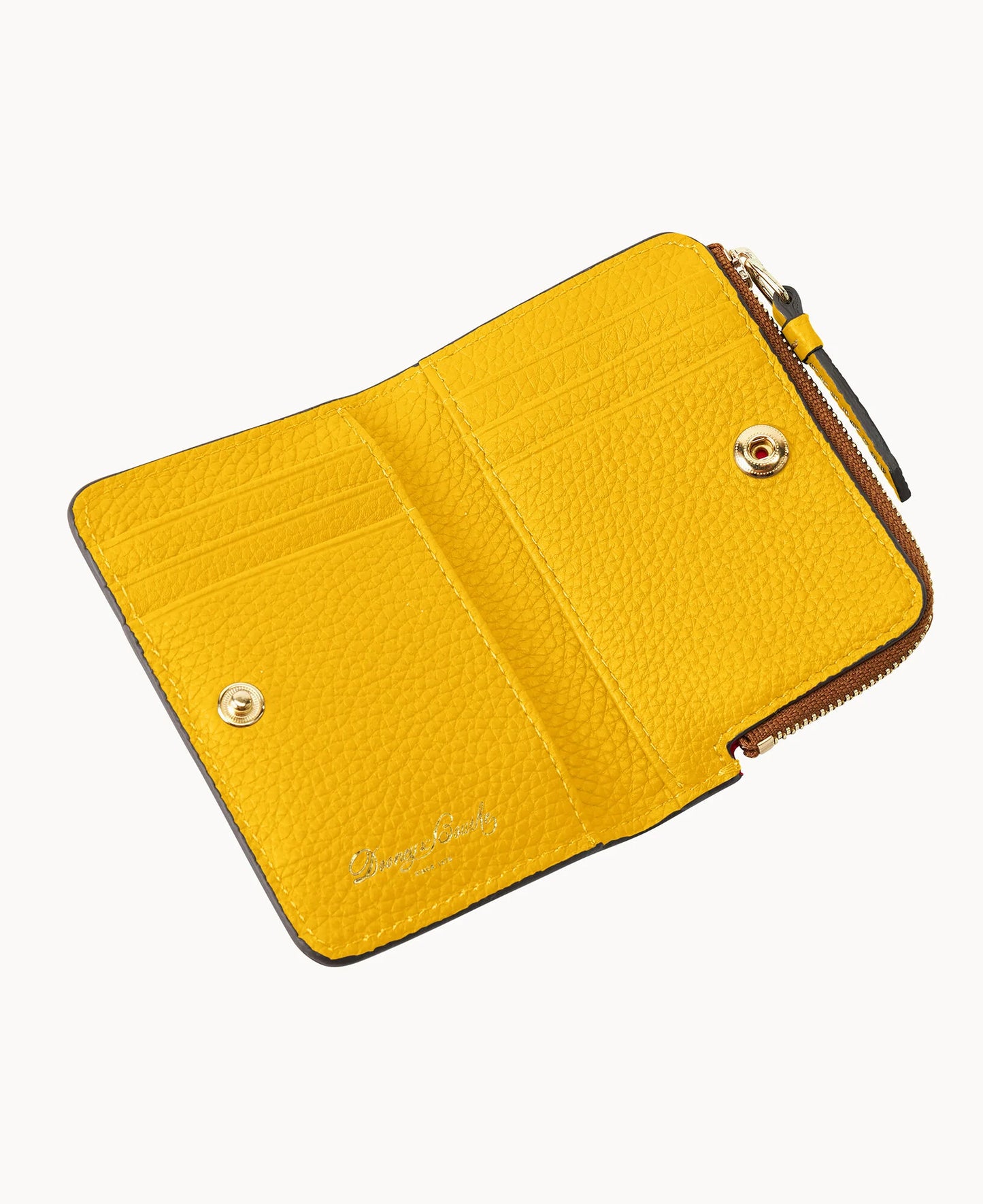 Pebble Grain Zip Credit Card Wallet 12