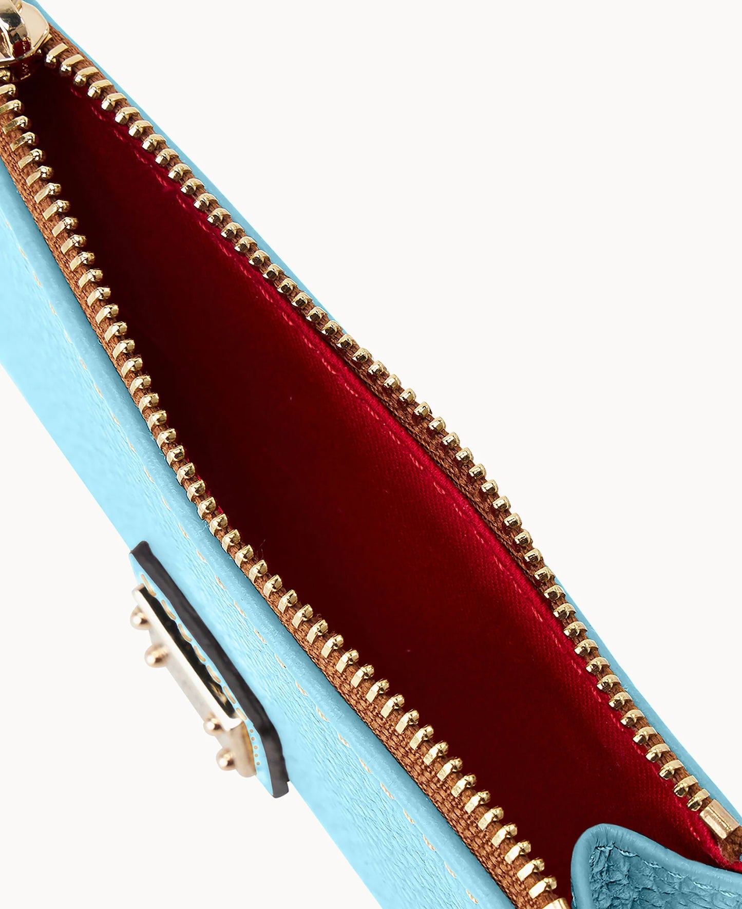 Pebble Grain Zip Credit Card Case