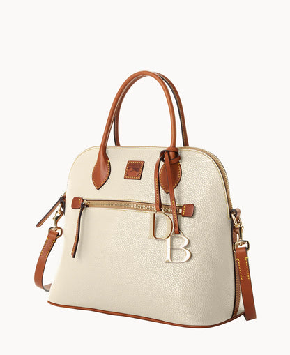 Pebble Grain Large Domed Satchel