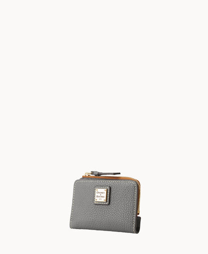Pebble Grain Zip Credit Card Wallet 12