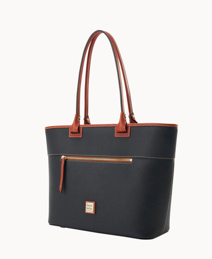 Pebble Grain Large Zip Tote