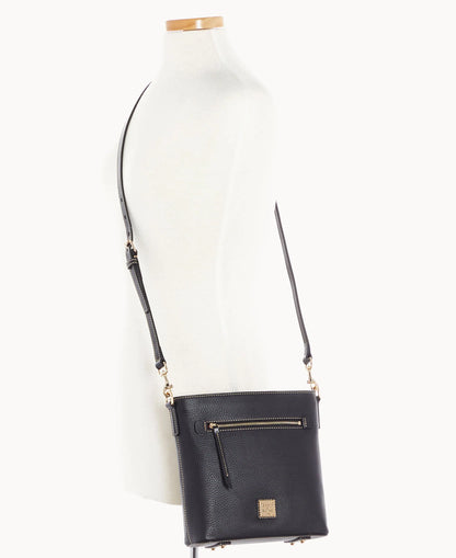 Pebble Grain Zip Crossbody