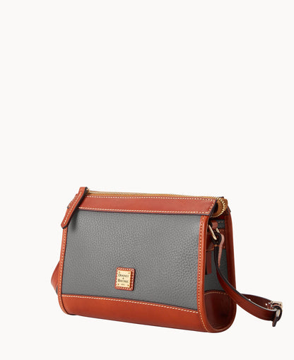 Pebble Grain Zip Crossbody