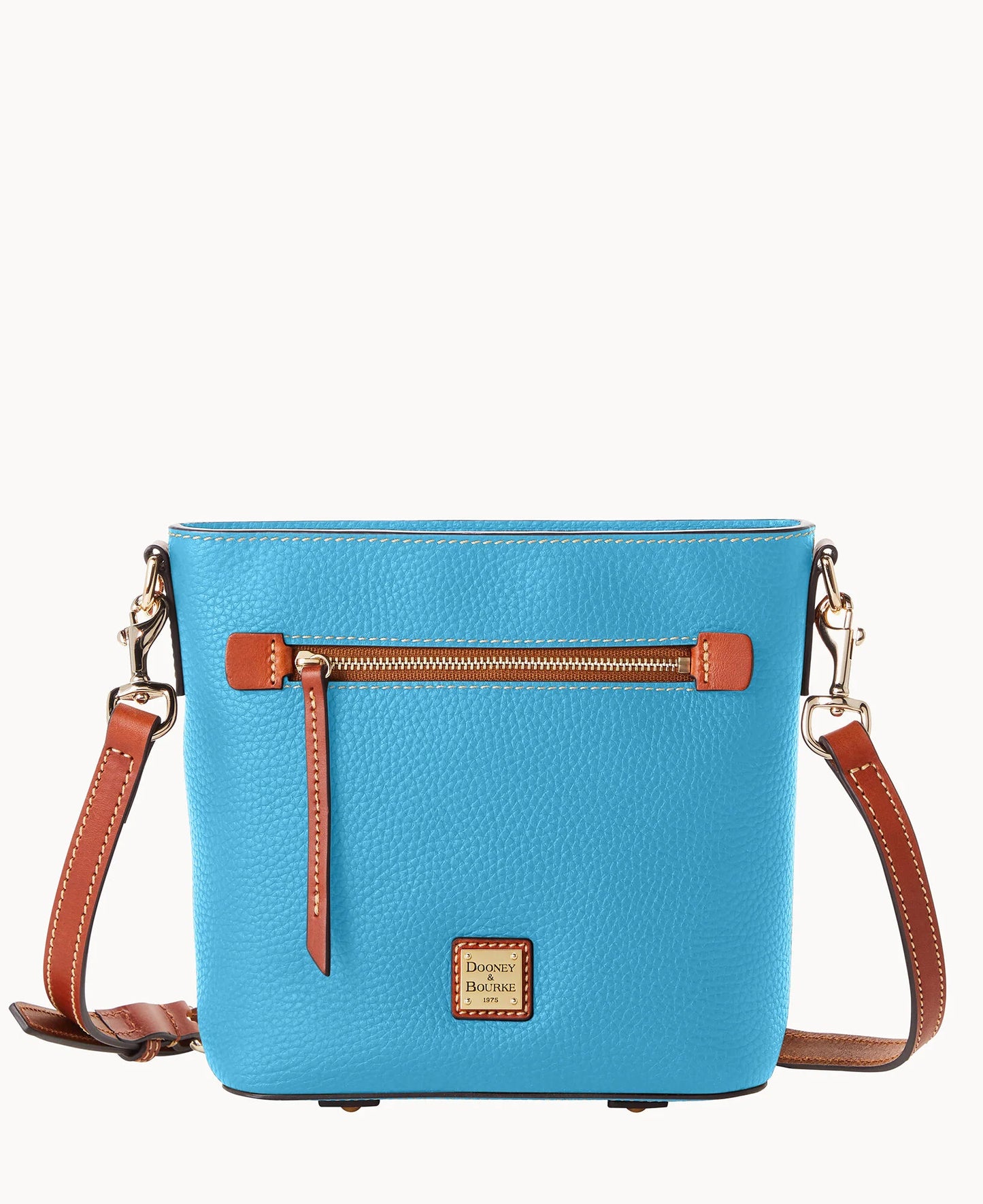 Pebble Grain Small Zip Crossbody