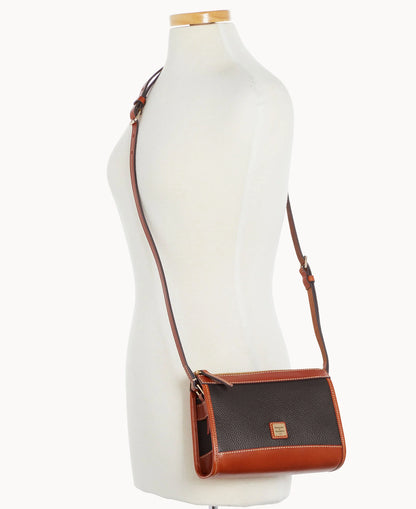 Pebble Grain Zip Crossbody