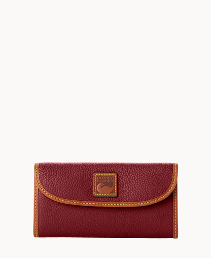 Pebble Grain Continental Clutch