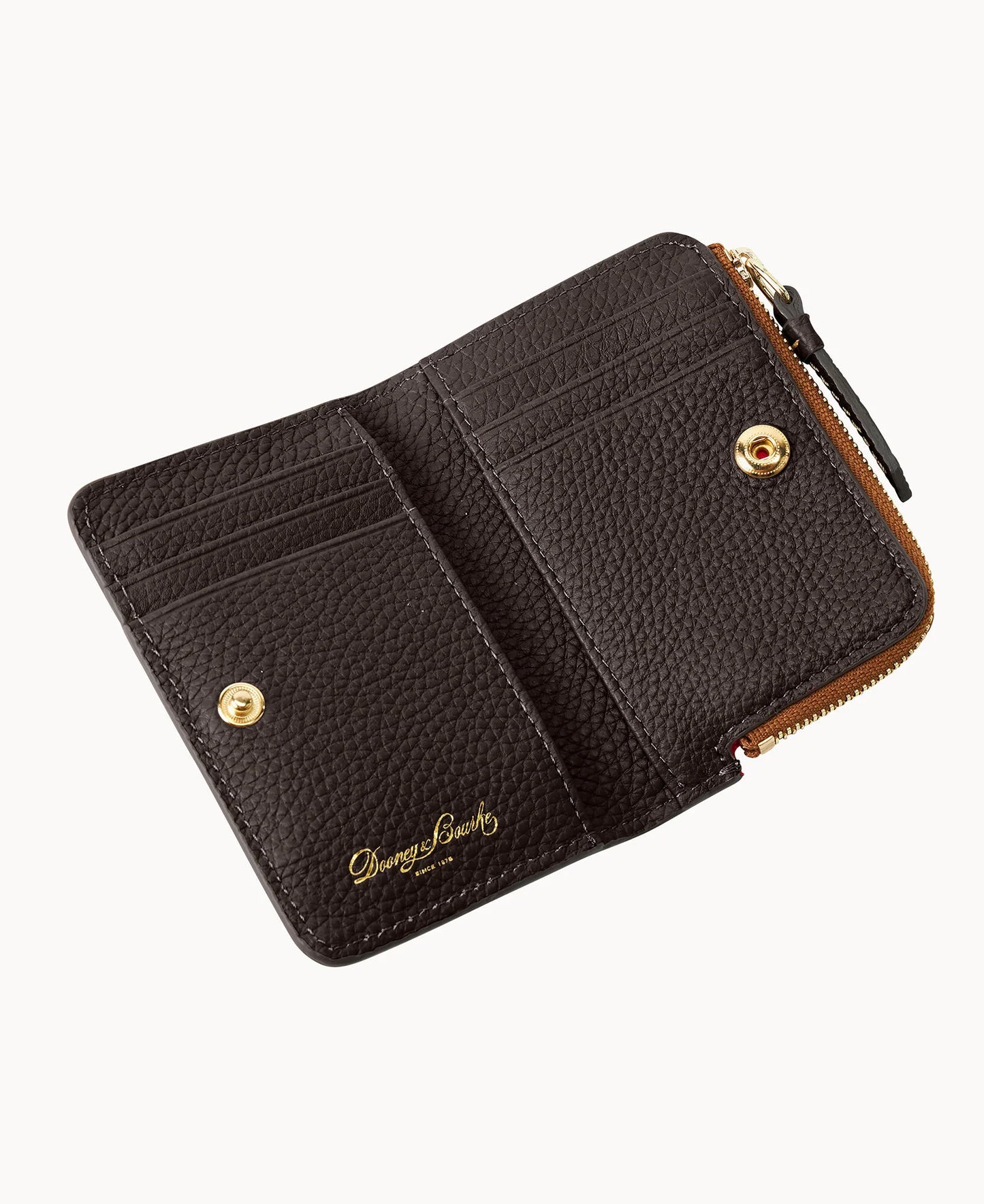 Pebble Grain Zip Credit Card Wallet 12