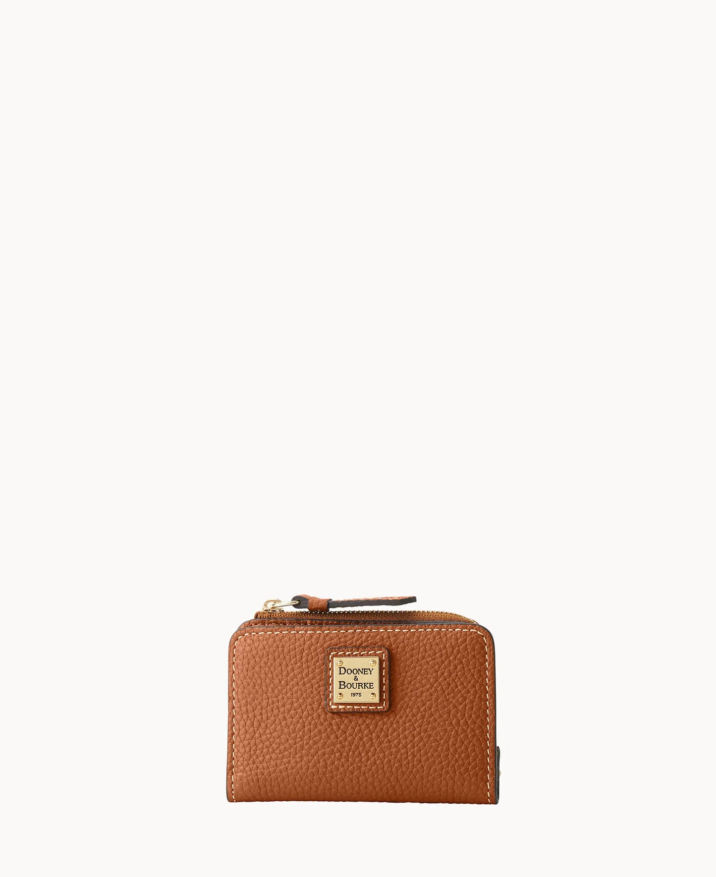 Pebble Grain Zip Credit Card Wallet 12