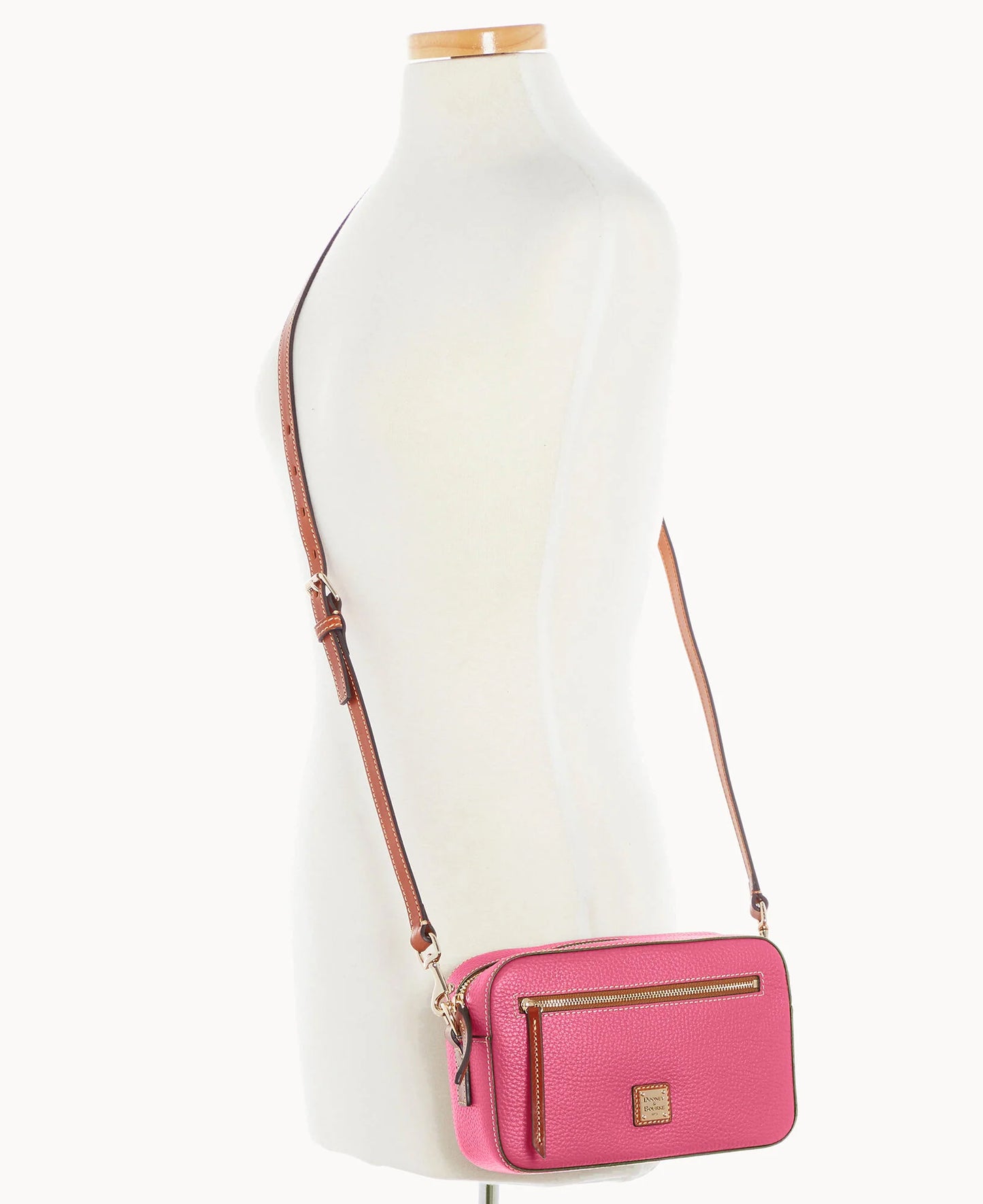 Pebble Grain Camera Zip Crossbody