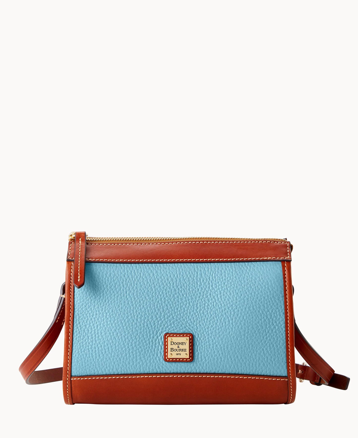 Pebble Grain Zip Crossbody