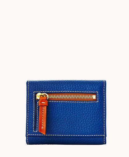 Pebble Grain Small Flap Wallet