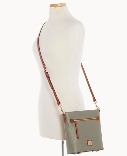 Pebble Grain Zip Crossbody