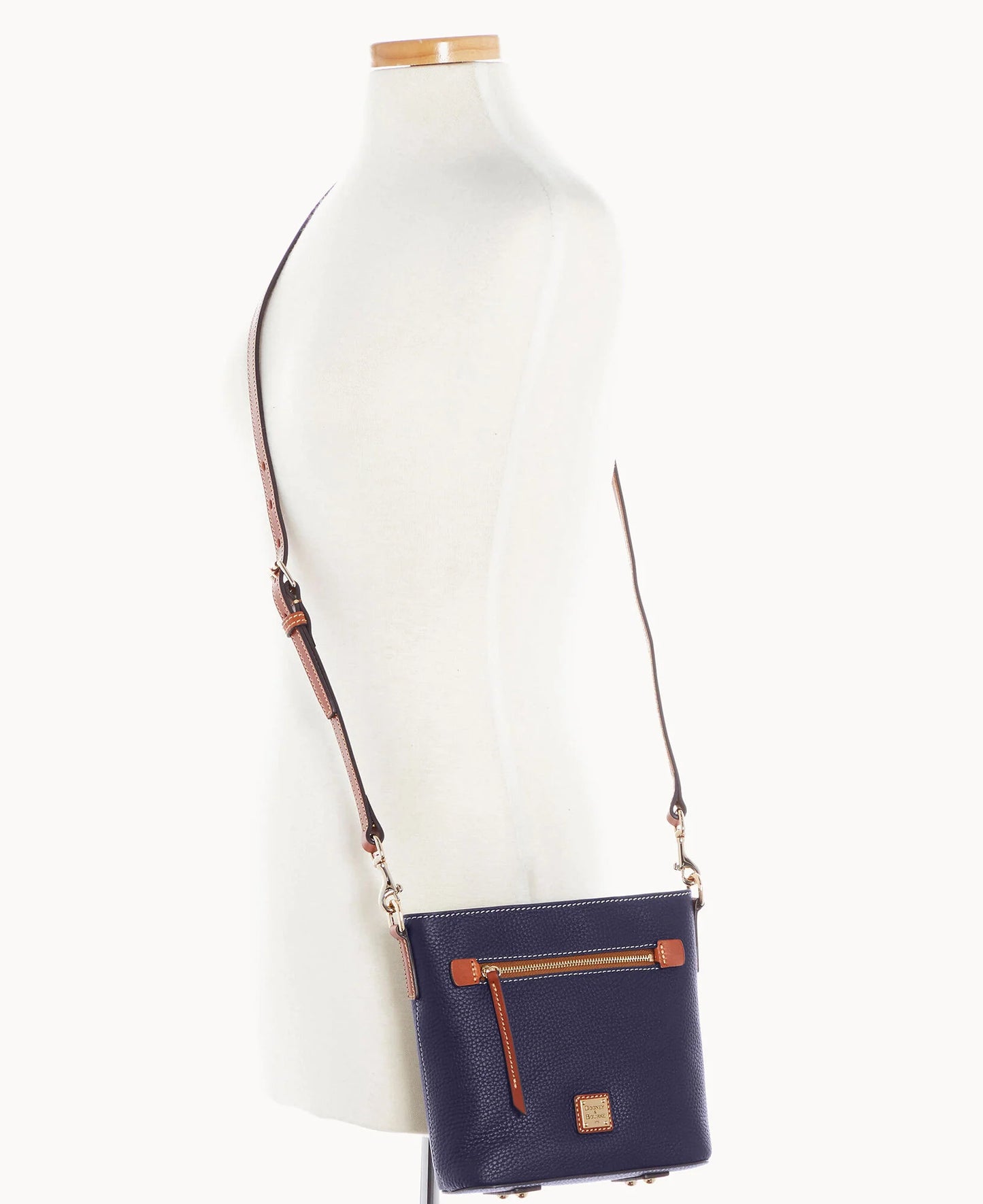 Pebble Grain Small Zip Crossbody