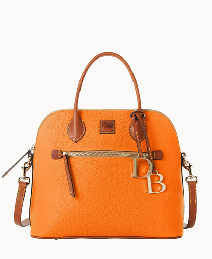 Pebble Grain Large Domed Satchel