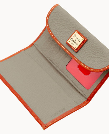 Pebble Grain Continental Clutch