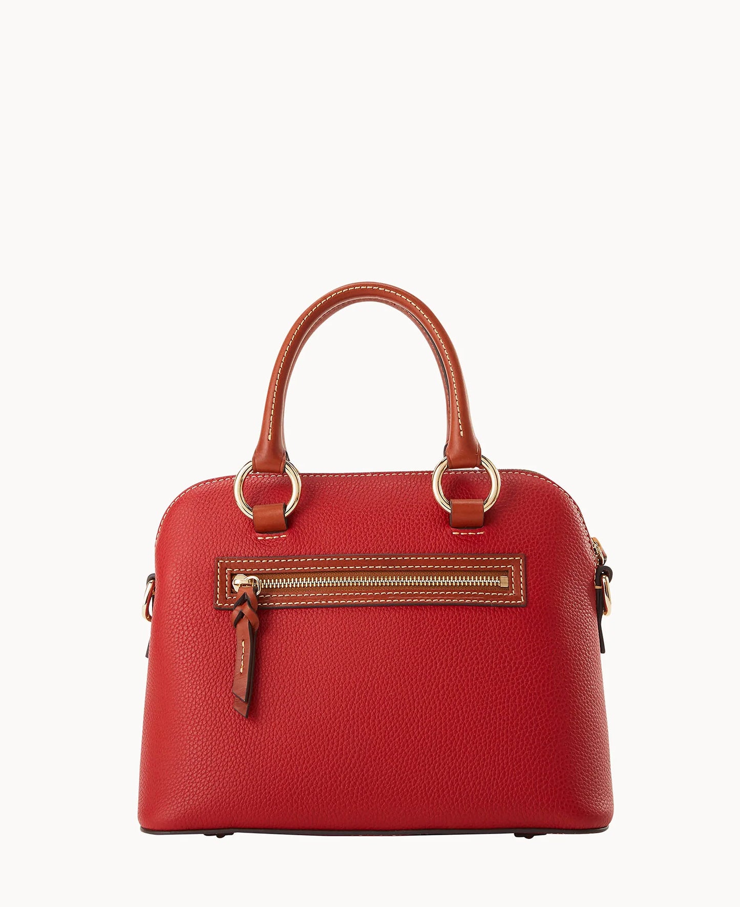 Pebble Grain Domed Satchel