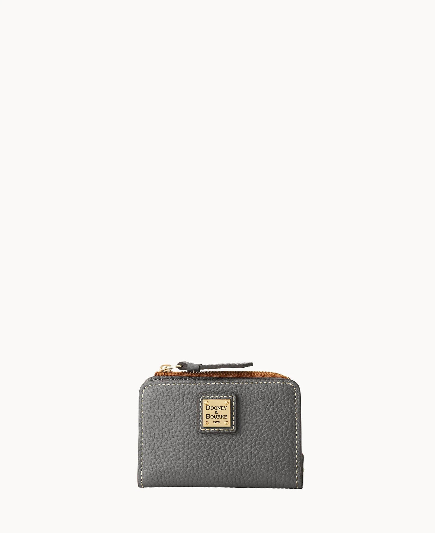 Pebble Grain Zip Credit Card Wallet 12